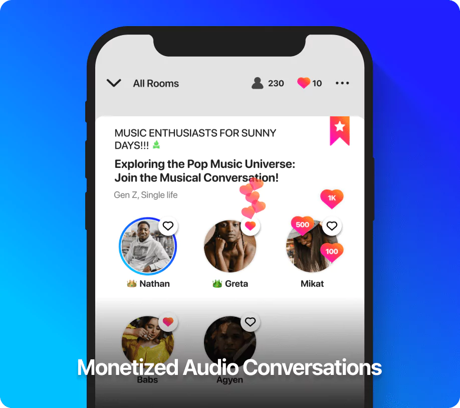 Monetized Audio Conversations